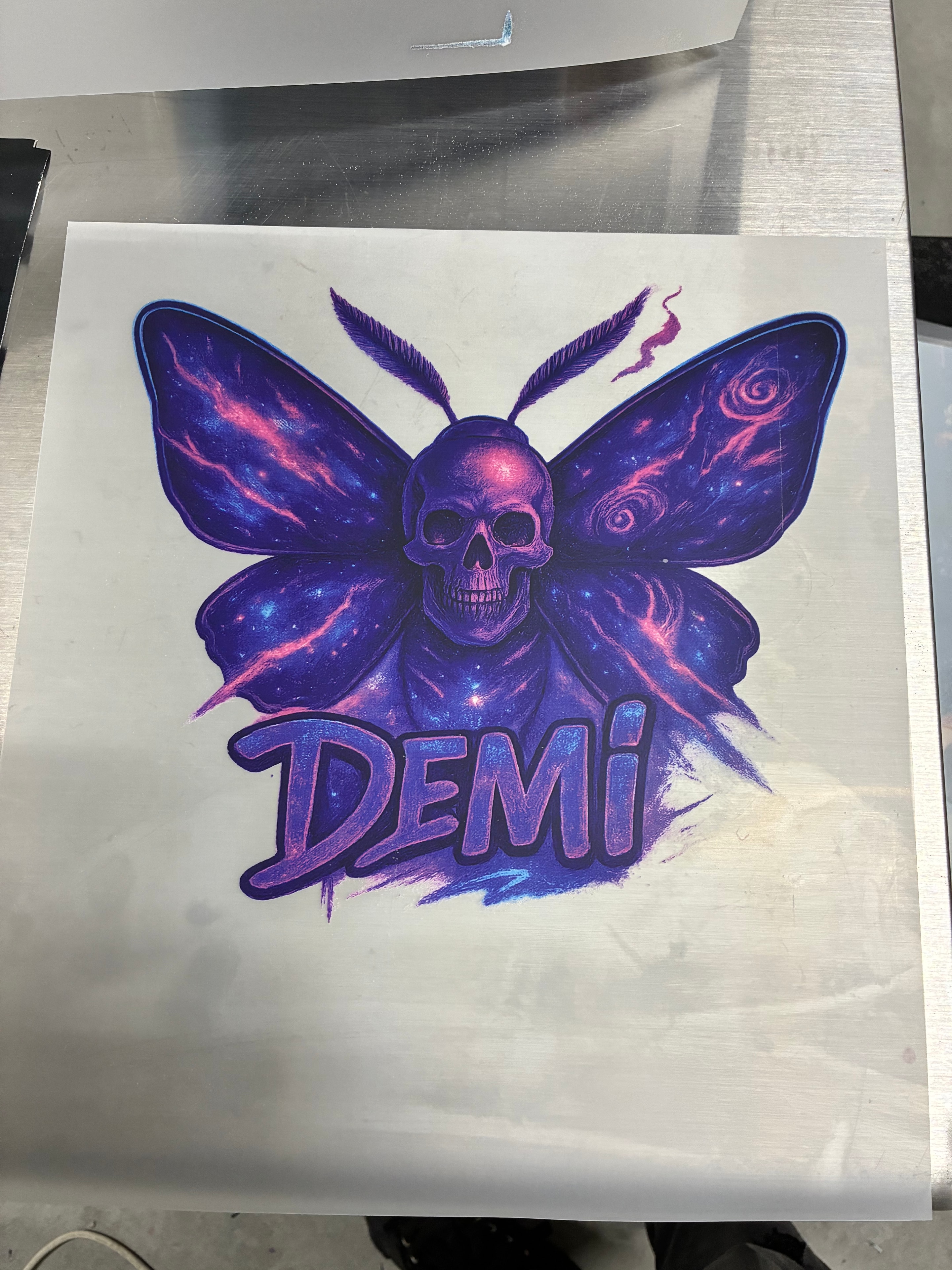 DTF transfer print detail